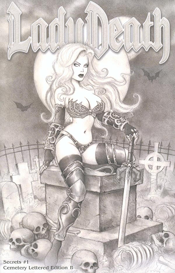 Lady Death: Secrets #1 - Cemetery Lettered "B" (Publisher File Copy)