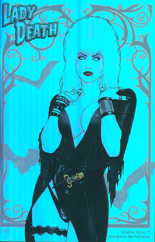 Lady Death: Extinction Express #1 - Dark Mistress Holo-Foil Edition (LOW #3)