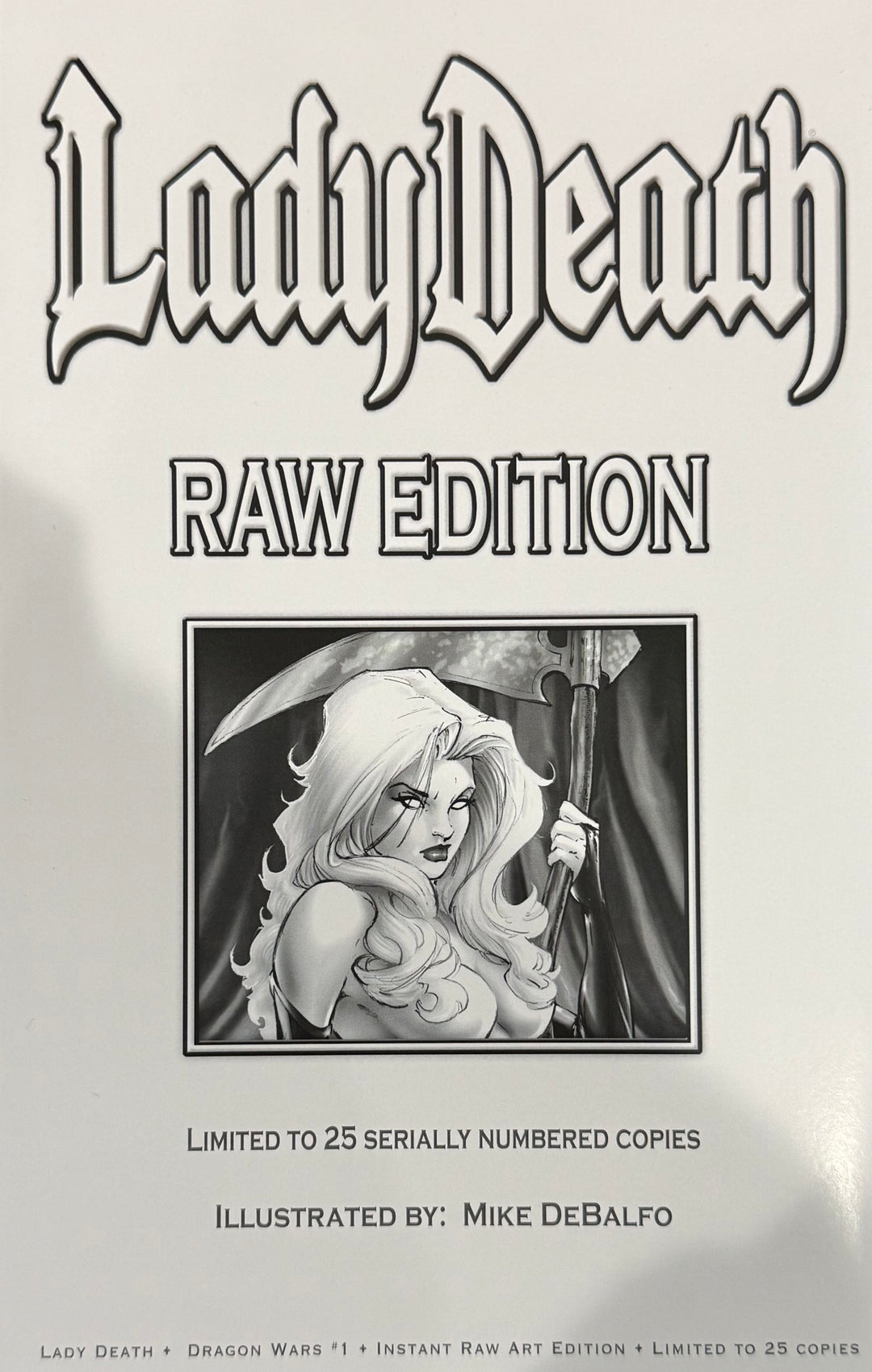 Lady Death: Dragon Wars #1 - Instant Raw Art Edition (Artist Proof #2)