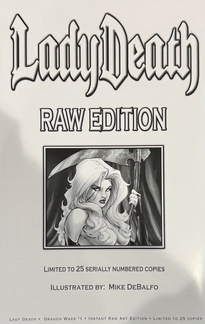 Lady Death: Dragon Wars #1 - Instant Raw Art Edition (Artist Proof #2)