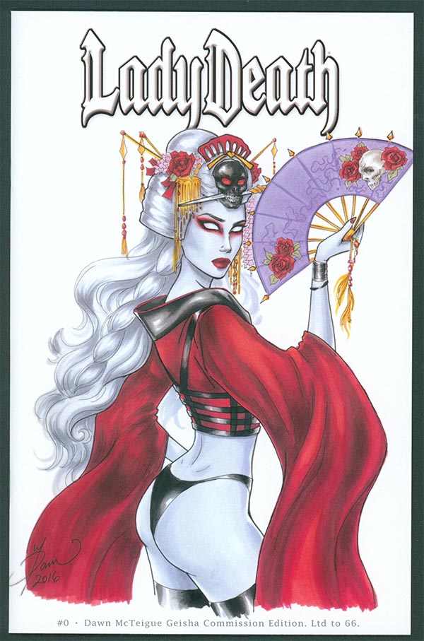 Lady Death #0 - Dawn McTeigue Geisha Commission Edition (Publisher File Copy)