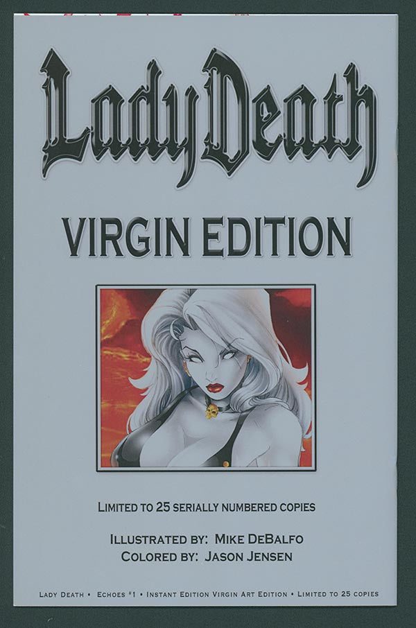 Lady Death: Echoes #1 - Instant Virgin Art Edition [2015] - (LOW #0)