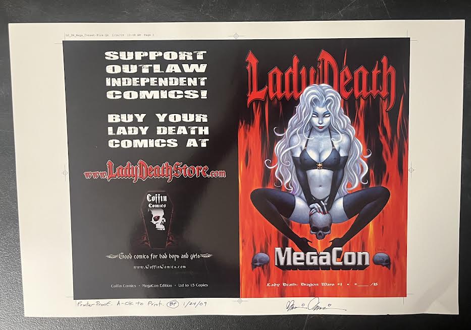Lady Death: Dragon Wars #1 - MegaCon Edition - Cover Proof