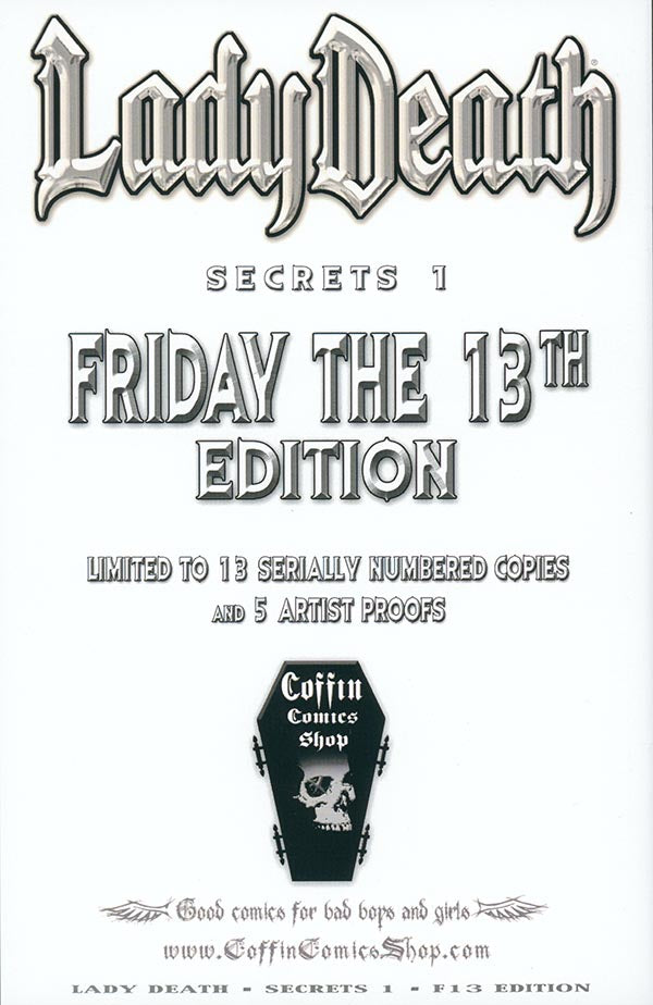 Lady Death: Secrets #1 - F13 Edition (2013) - LOW #2