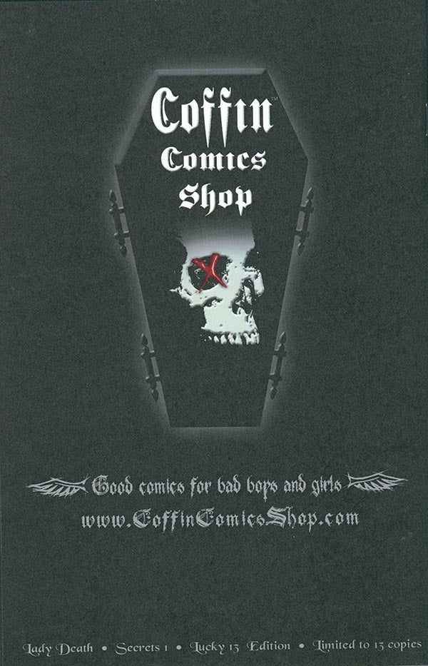 Lady Death: Secrets #1 - Lucky 13 Edition (Artist Proof #3)