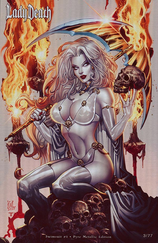 Lady Death: Swimsuit #1 - Pyre Metallic Edition (LOW #3)
