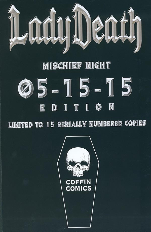 Lady Death: Mischief Night #1 - 5-15-15 Edition (Artist Proof #0)