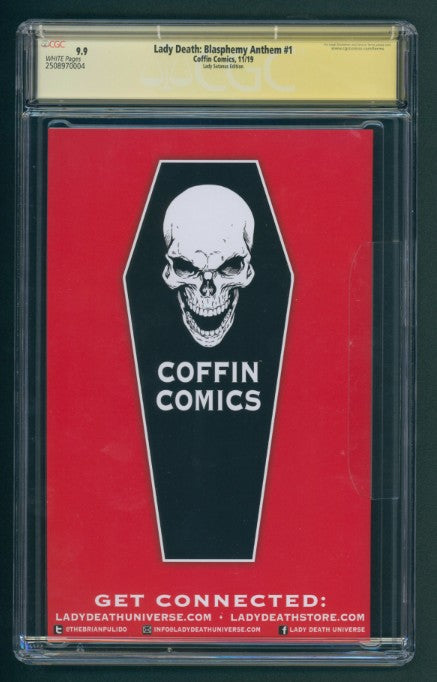 Lady Death: Blasphemy Anthem - Lady Satanus Edition (Mockup) - Dawn/Pulido Signed - CGC Signature Series 9.9