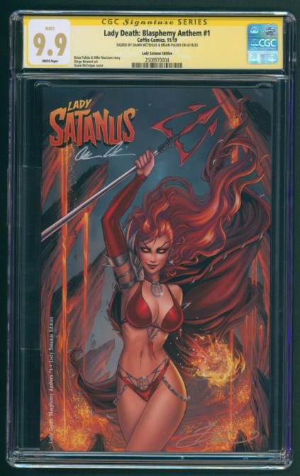 Lady Death: Blasphemy Anthem - Lady Satanus Edition (Mockup) - Dawn/Pulido Signed - CGC Signature Series 9.9