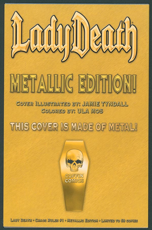 Lady Death: Chaos Rules #1 - Metallic Edition (LOW #2) - Tyndall Signed