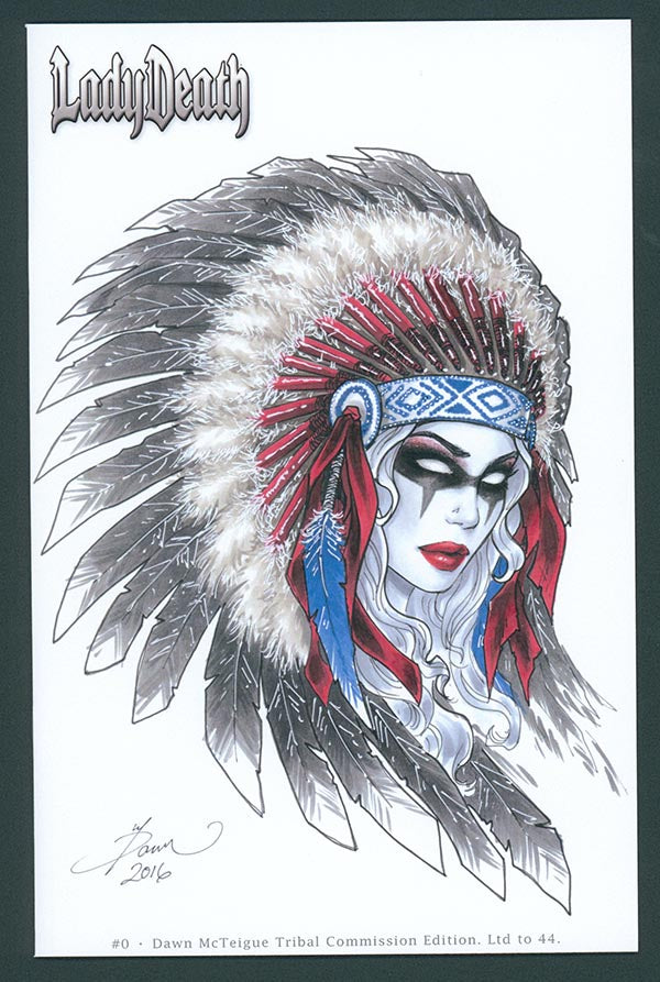 Lady Death #0 - Dawn McTeigue Tribal Commission Edition (Publisher File Copy)