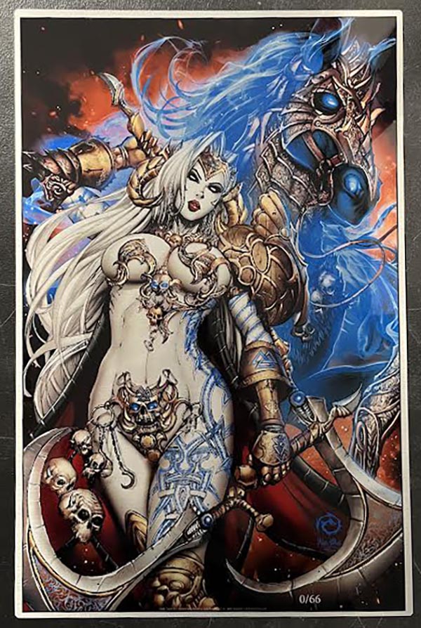 Lady Death: Death Dealer 11x17" Metal Print (LOW #0)