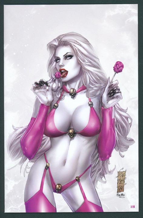 Lady Death: Extinction Express #1 - Pink Skullipop Virgin Art Edition (LOW #2)