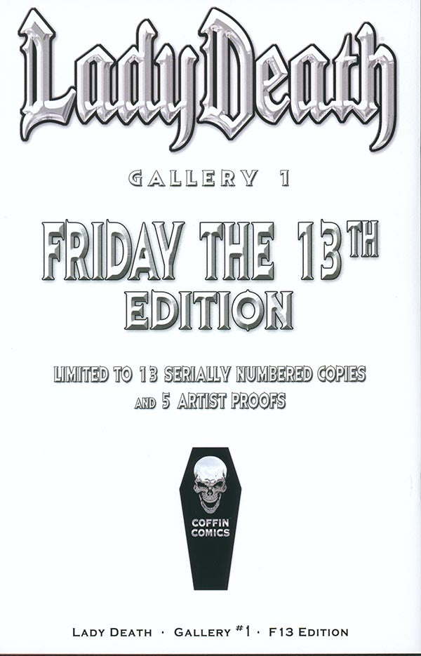 Lady Death: Gallery #1 - F13 Edition (LOW #0)