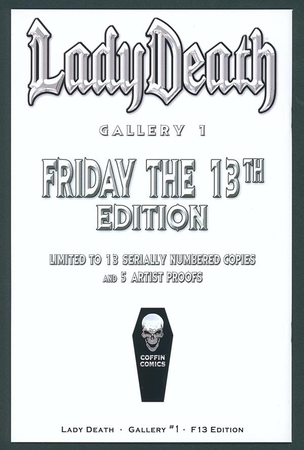 Lady Death: Gallery #1 - F13 Edition (LOW #2)
