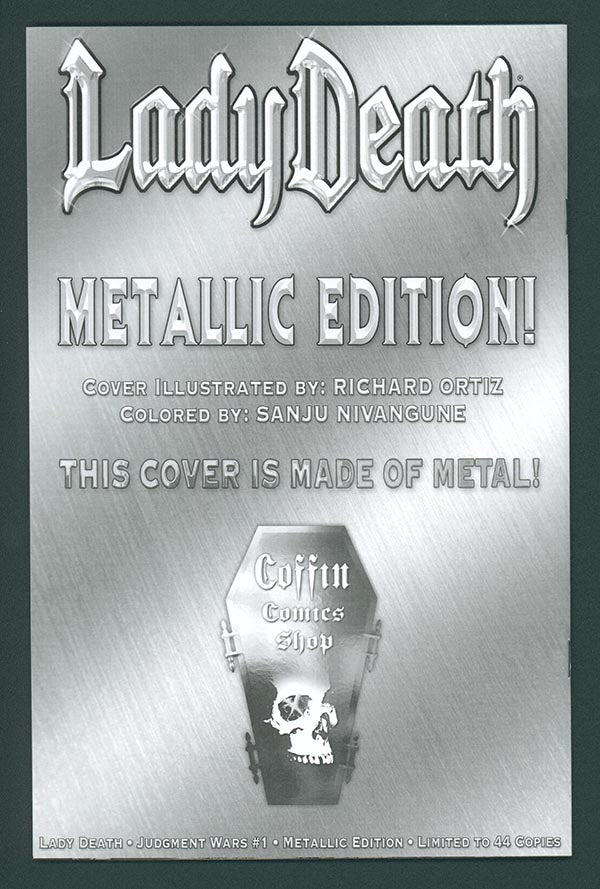 Lady Death: Judgment War #1 - Metallic Edition [2013] (LOW #3)
