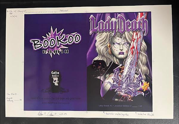 Lady Death #1 - Jeweled Edition Cover Proof