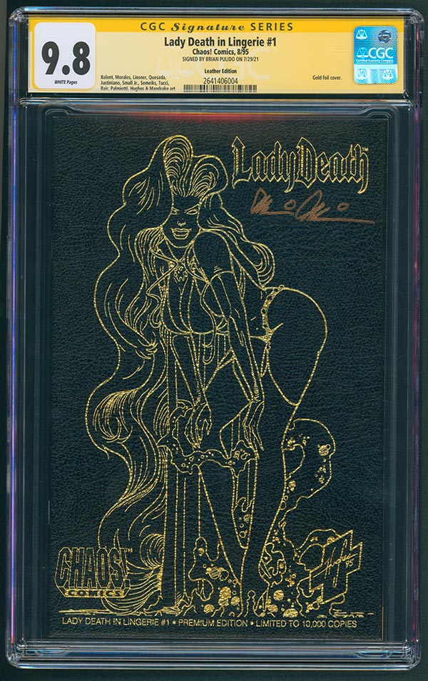 Lady Death in Lingerie - Premium Leather Edition - CGC Signature Series 9.8