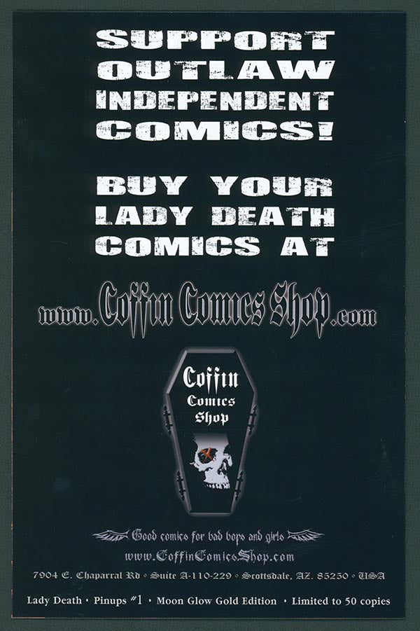 Lady Death: Pin Ups #1 - Moon Glow Gold Edition (LOW #2)