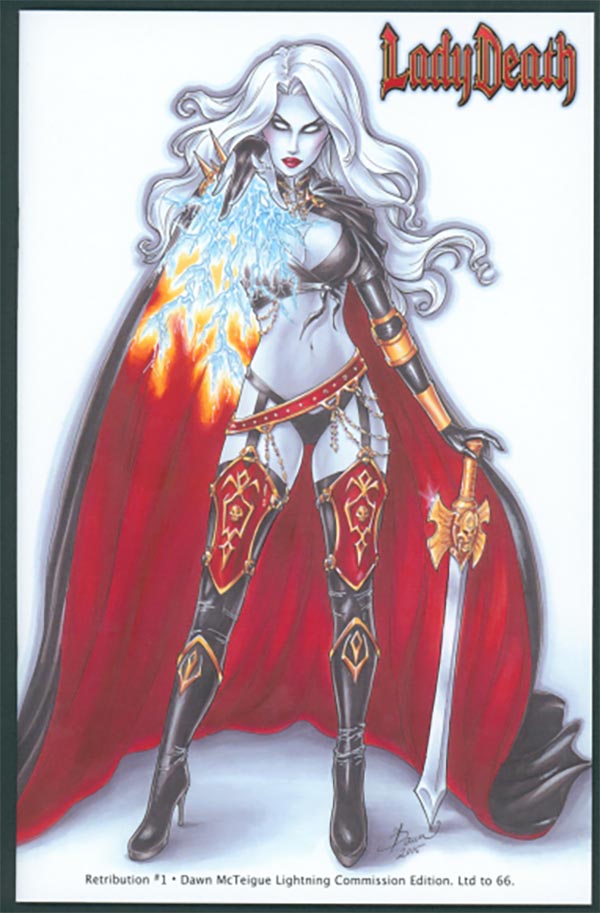 Lady Death: Retribution #1 - Dawn McTeigue Lightning Commission Edition (Publisher File Copy)
