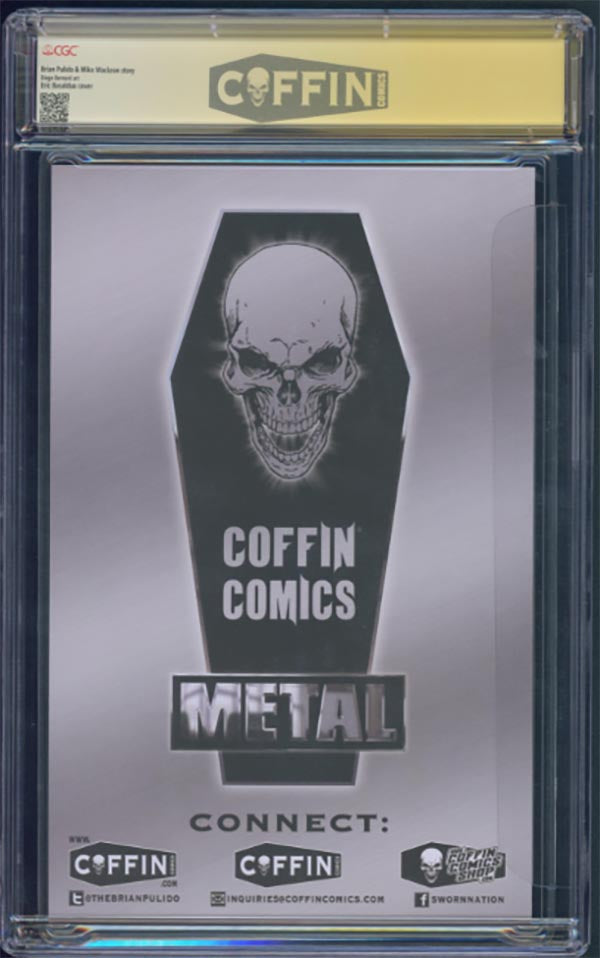 Lady Death: Sacrificial Annihilation - Golden Metal Edition (BP Edition) - CGC Signature Series 9.9