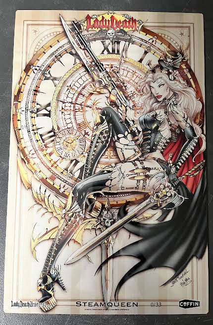 Lady Death: Steamqueen 11x17" Metal Print (LOW #0)