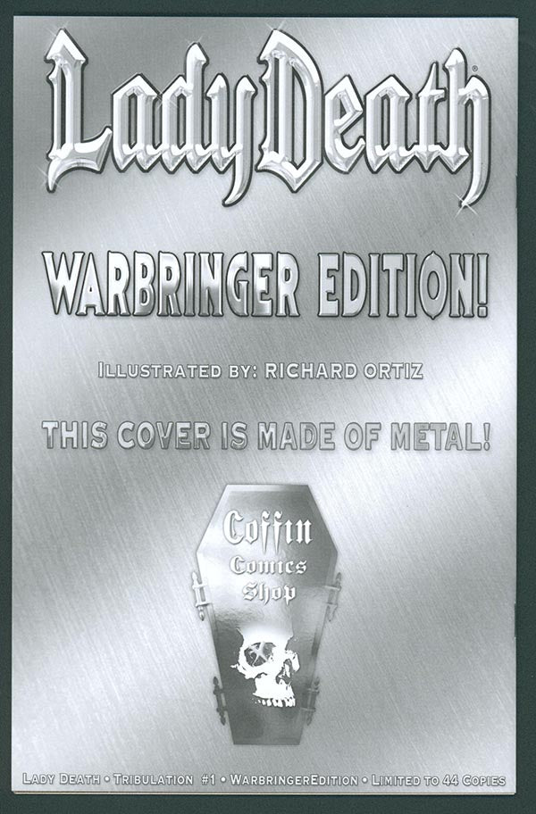 Lady Death: Tribulation #1 - Warbringer Edition (Artist Proof #3)