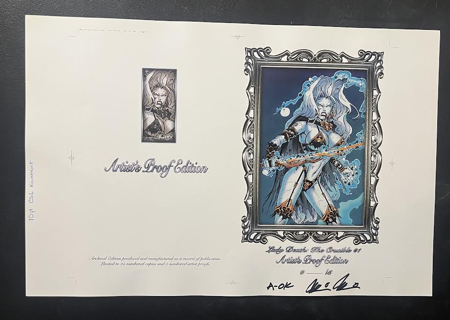 Lady Death: The Crucible #1 - Artist Proof (Cover Proof)