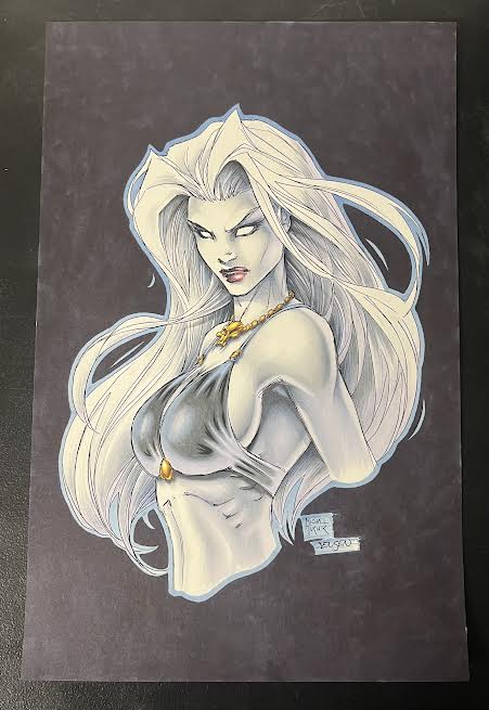 Lady Death: Handcrafted 11x17" Mockup