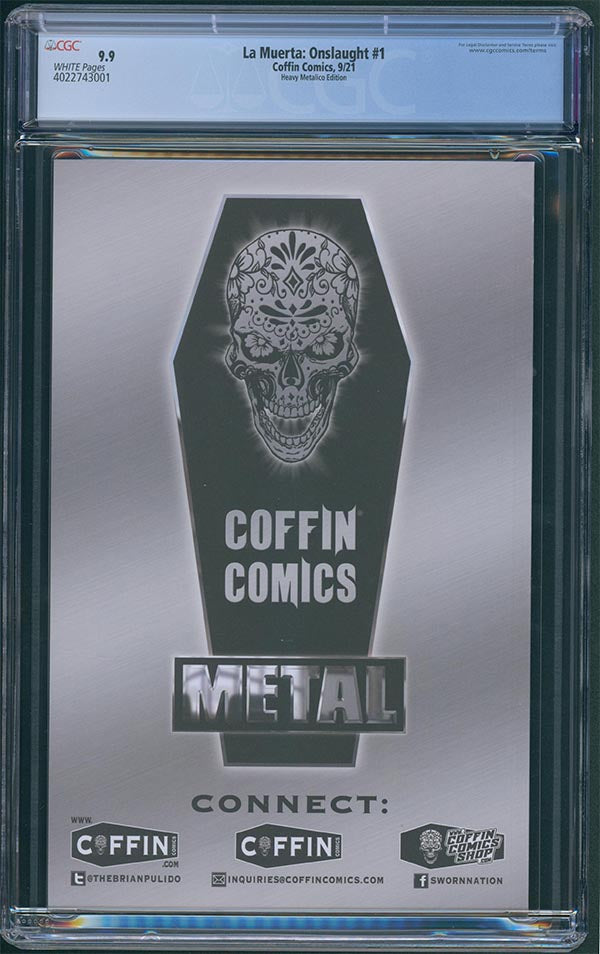 La Muerta: Onslaught - Heavy Metalico Edition - CGC Universal 9.9