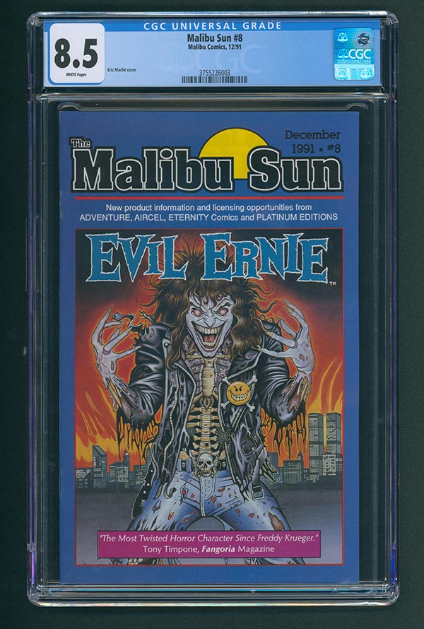 Malibu Sun #8: Evil Ernie - Pulido Signed - CGC Signature Series 8.5