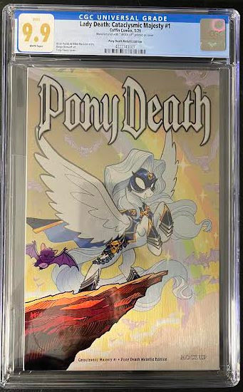 Lady Death: Cataclysmic Majesty - Pony Death Metallic Edition (Mockup) - CGC Signature Series 9.9