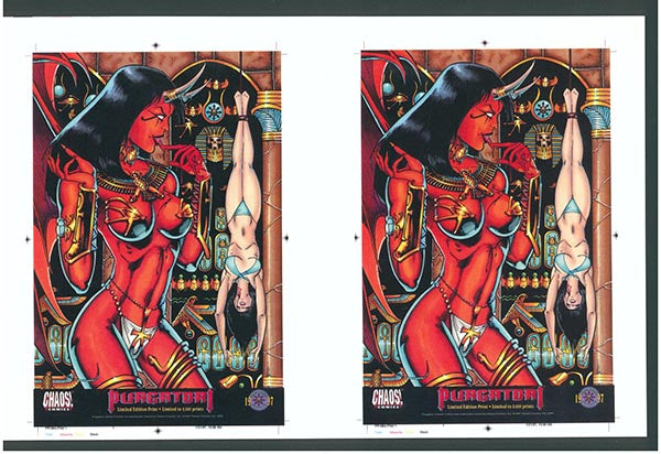 Purgatori Cover Proof Sheet - Limited Edition