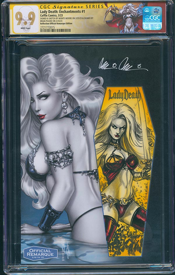 Lady Death: Enchantments #1 - Reflection Official Remarque Edition - CGC Signature Series 9.9