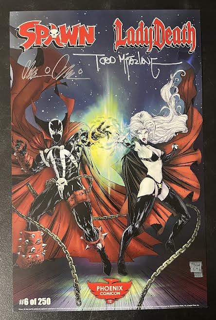 Spawn / Lady Death 11x17 Print (LOW #6) - Pulido / McFarlane Signed