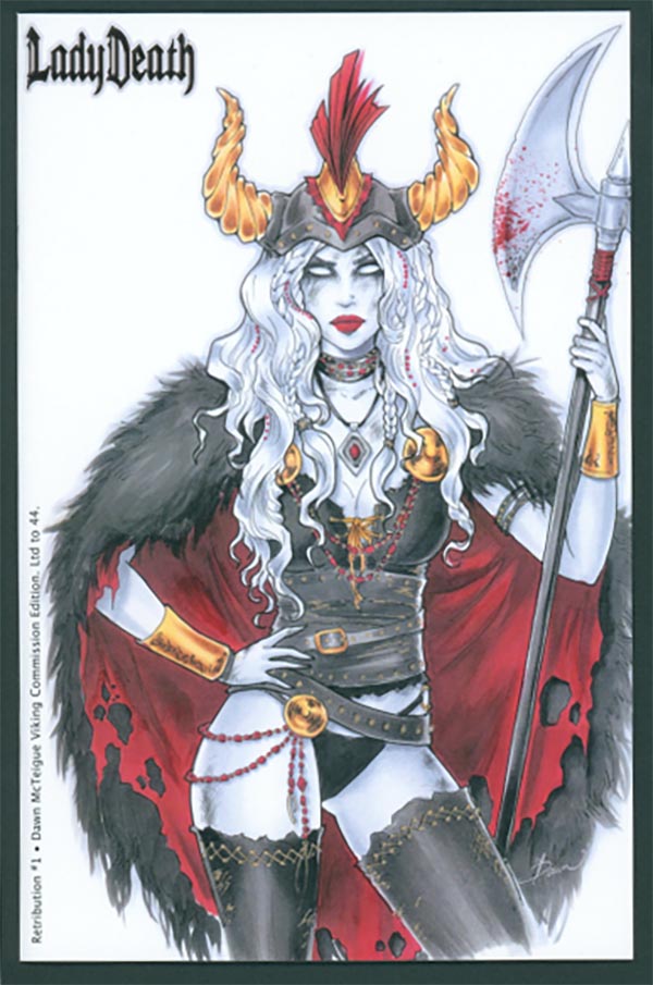 Lady Death: Retribution #1 - Dawn McTeigue Viking Commission Edition (Publisher File Copy)